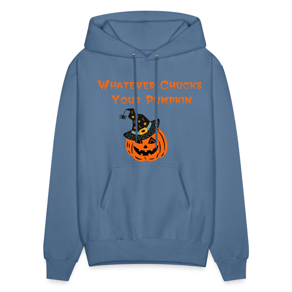 SIE CAPS Whatever Chucks Your Pumpkin Halloween Hoodie - denim blue