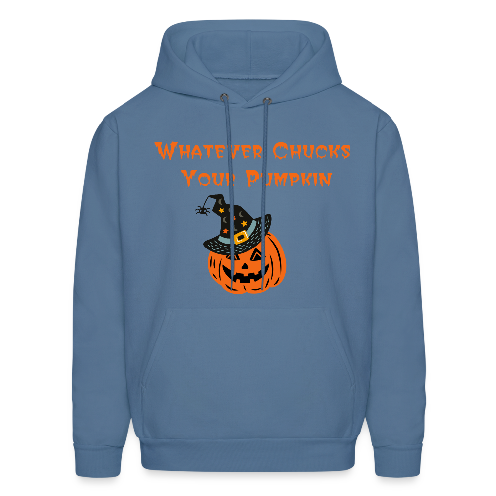 SIE CAPS Whatever Chucks Your Pumpkin Halloween Hoodie - denim blue