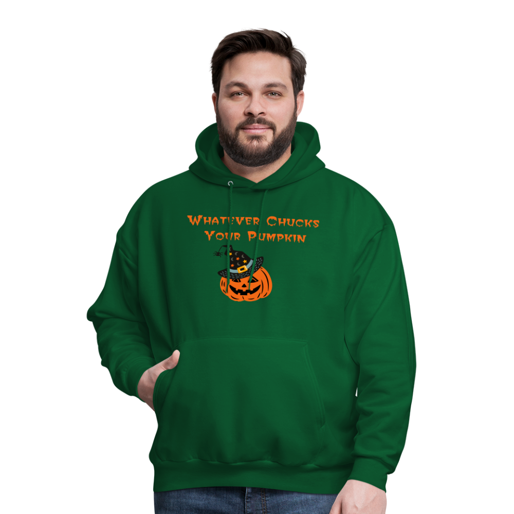 SIE CAPS Whatever Chucks Your Pumpkin Halloween Hoodie - forest green