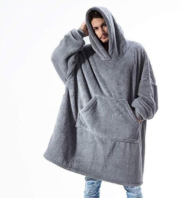 Oversized Hoodie Blanket with Sleeves