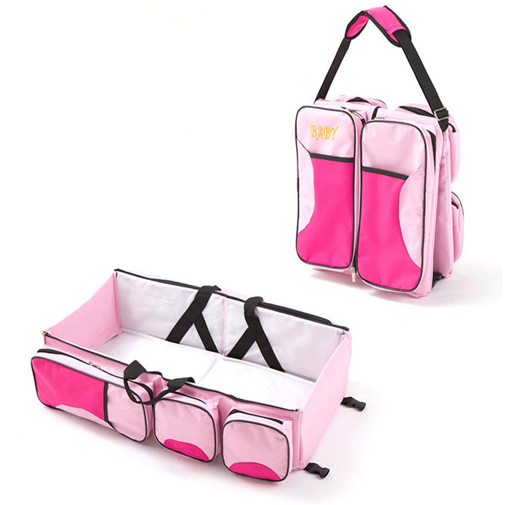 Multifunctional Large Capacity Portable Baby Crib and Changing Station