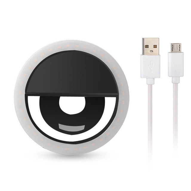 Selfie Ring, Portable LED Light W/Flash for Enhancing Selfie Photography