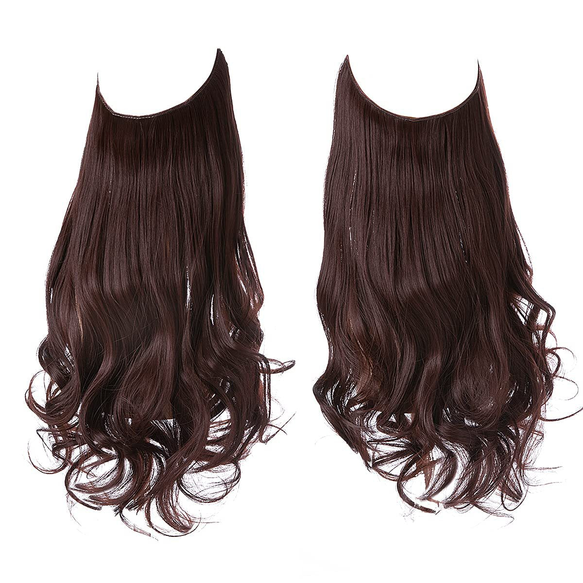 Curved Tape Transparent Line Fiber Matte Wig