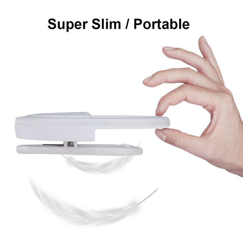 Selfie Ring, Portable LED Light W/Flash for Enhancing Selfie Photography