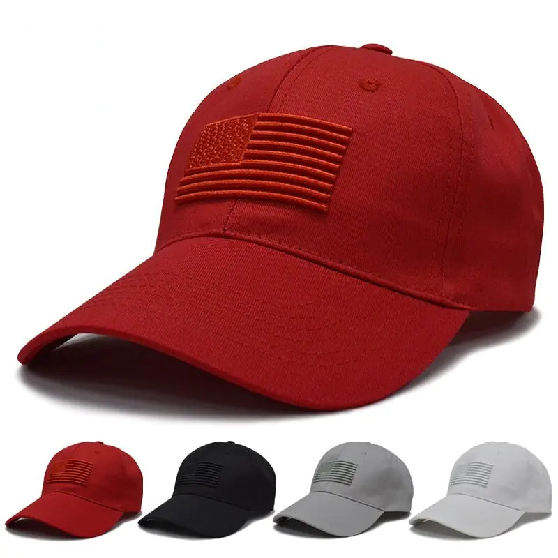 SIE CAPS "Embroidered American Flag" Tactical Baseball Caps