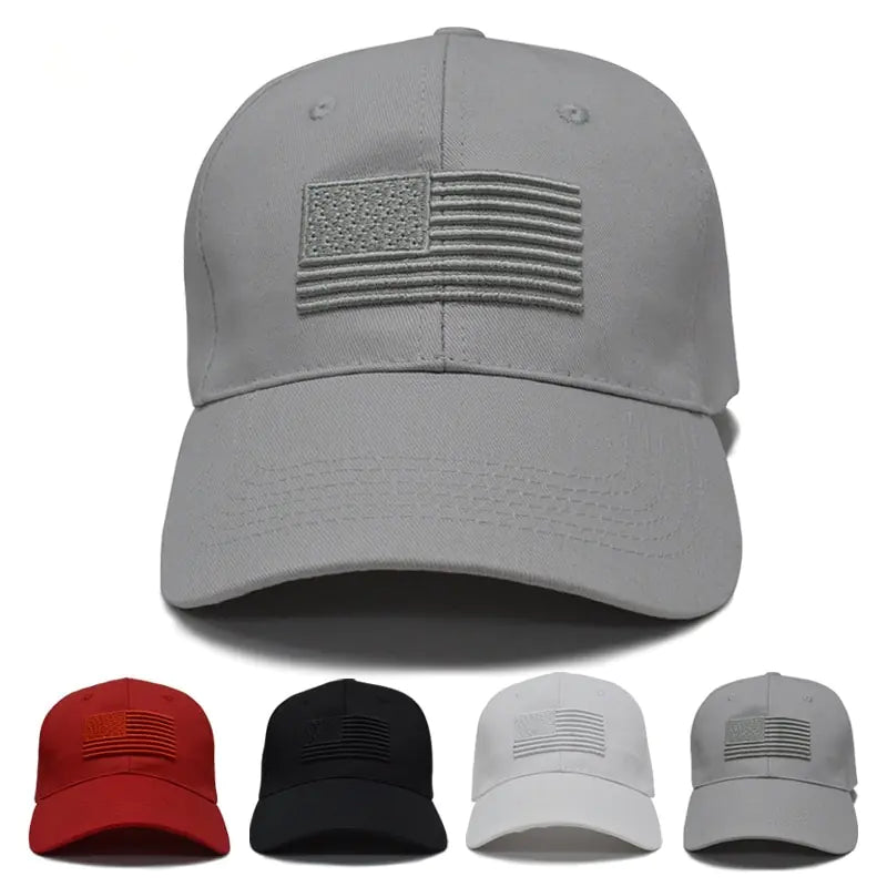 SIE CAPS "Embroidered American Flag" Tactical Baseball Caps