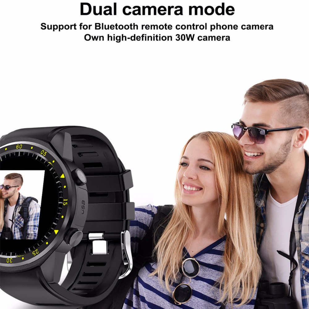 Sports Pedometer GPS Smart Watch with Camera Support ""Great Value""