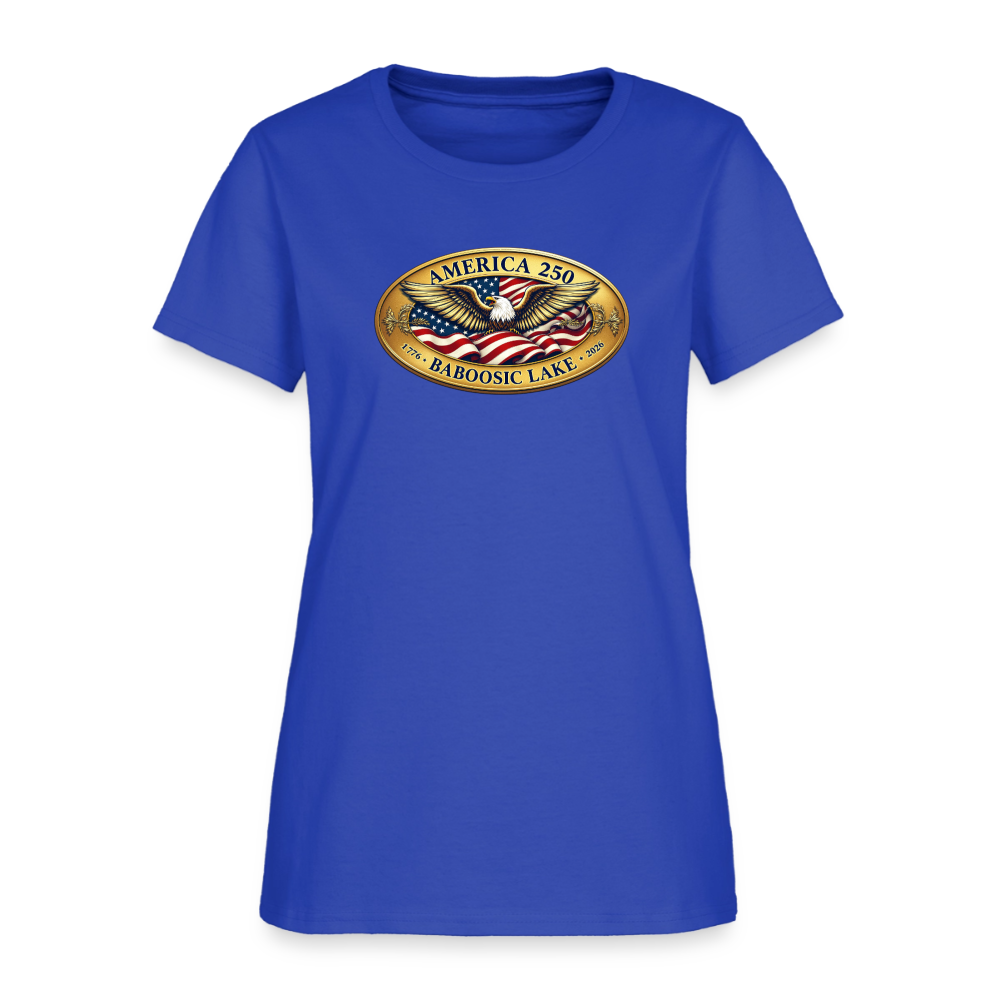 AMERICA 250 BABOOSIC LAKE AMERICA 250 Women's T-Shirt - royal blue