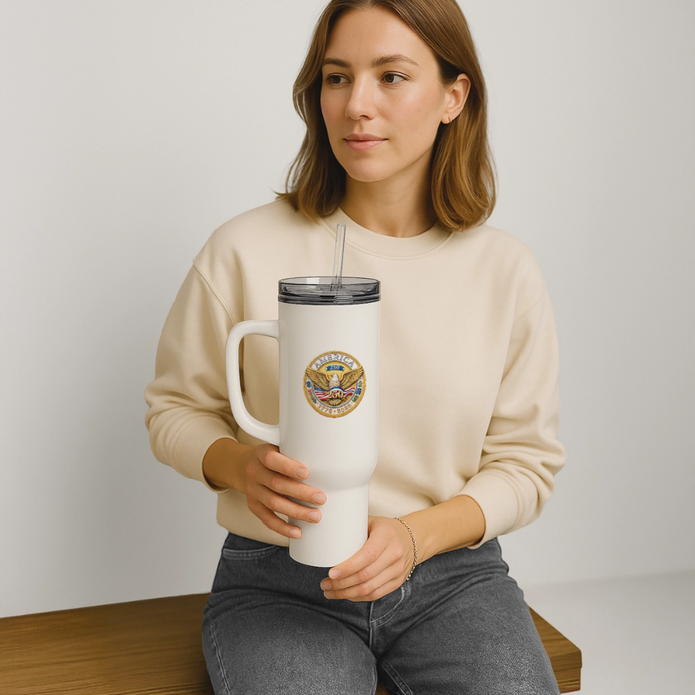 AMERICA 250  40 oz Travel Tumbler - white