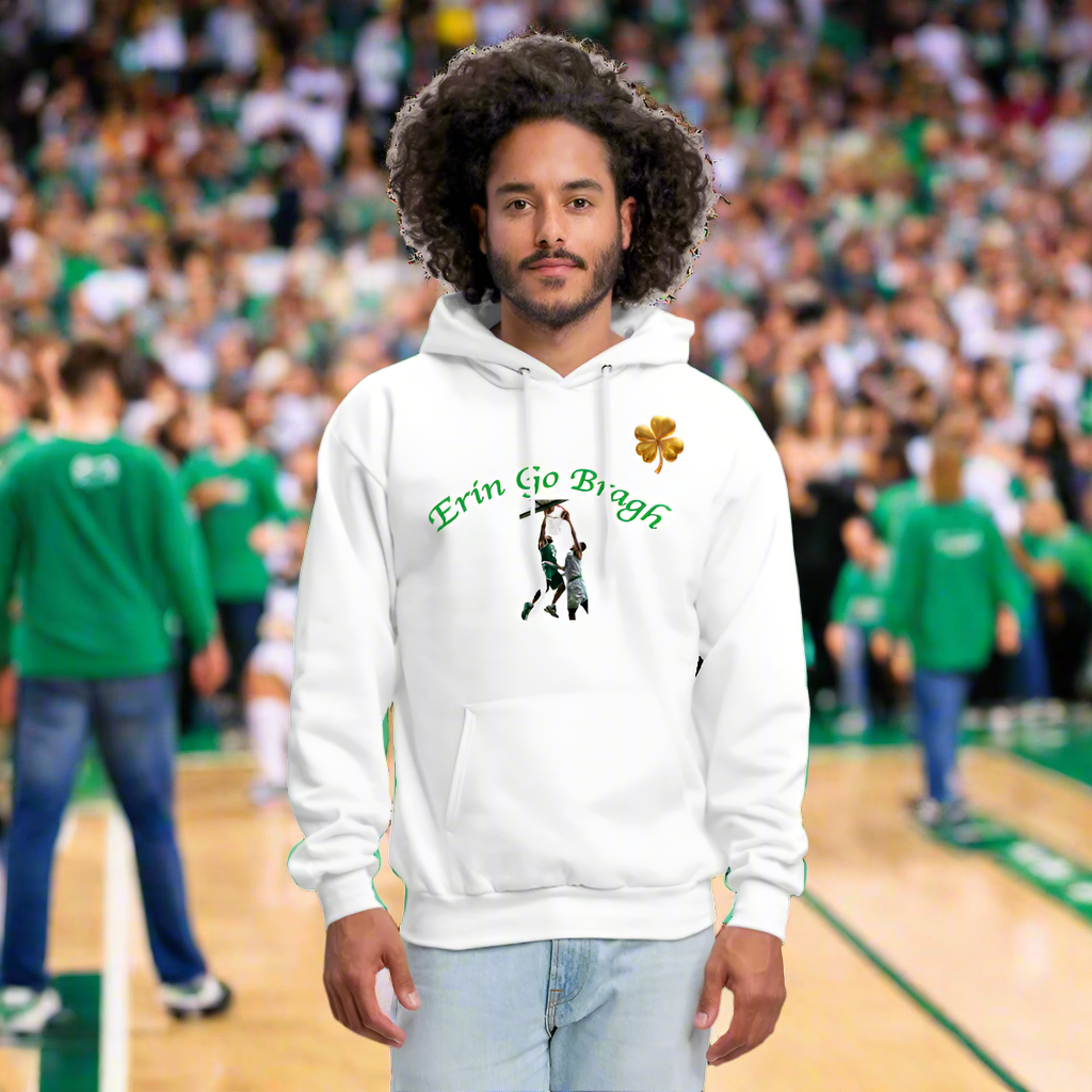 ERIN GO BRAGH DOUBLE GOLD Men's Hoodie - white