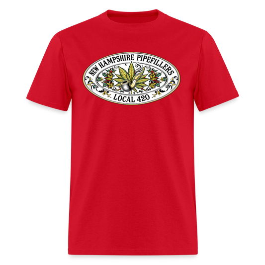 New Hampshire Pipefillers Local 420 Men's T-Shirt - red