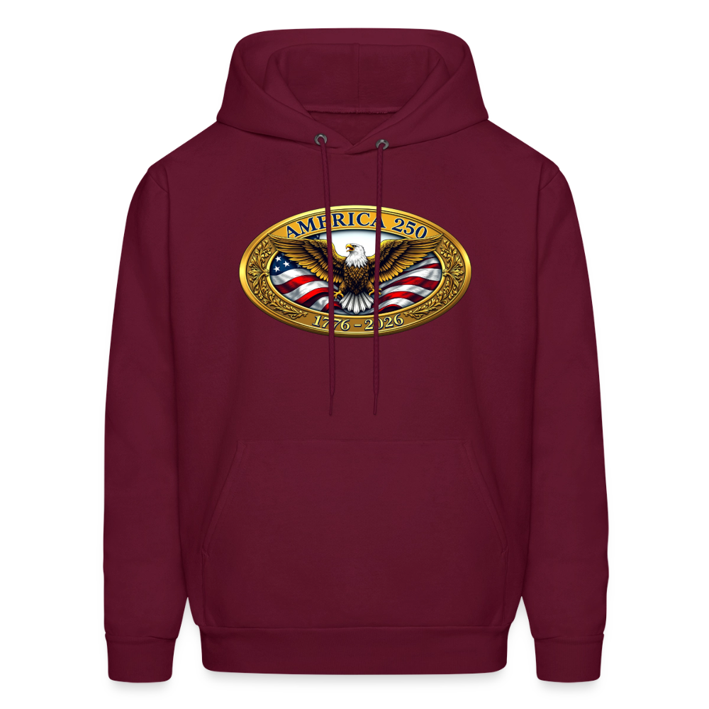 AMERICA 250 Men's Hoodie - burgundy