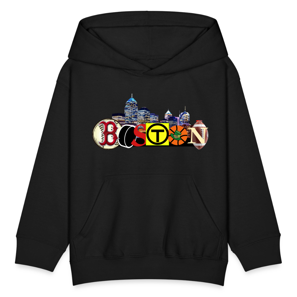 BOSTON SKYLINE Kids' Hoodie - black