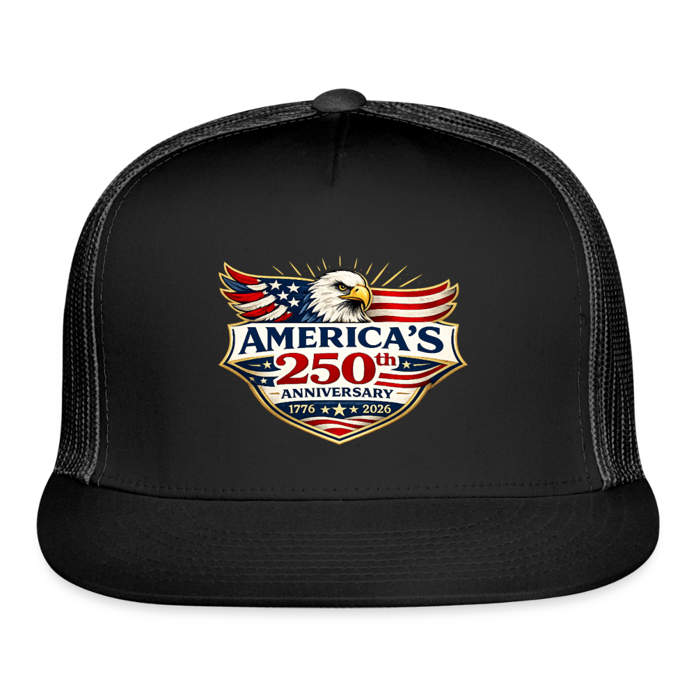 AMERICA'S 250th ANNIVERSARY Trucker Hat - black/black