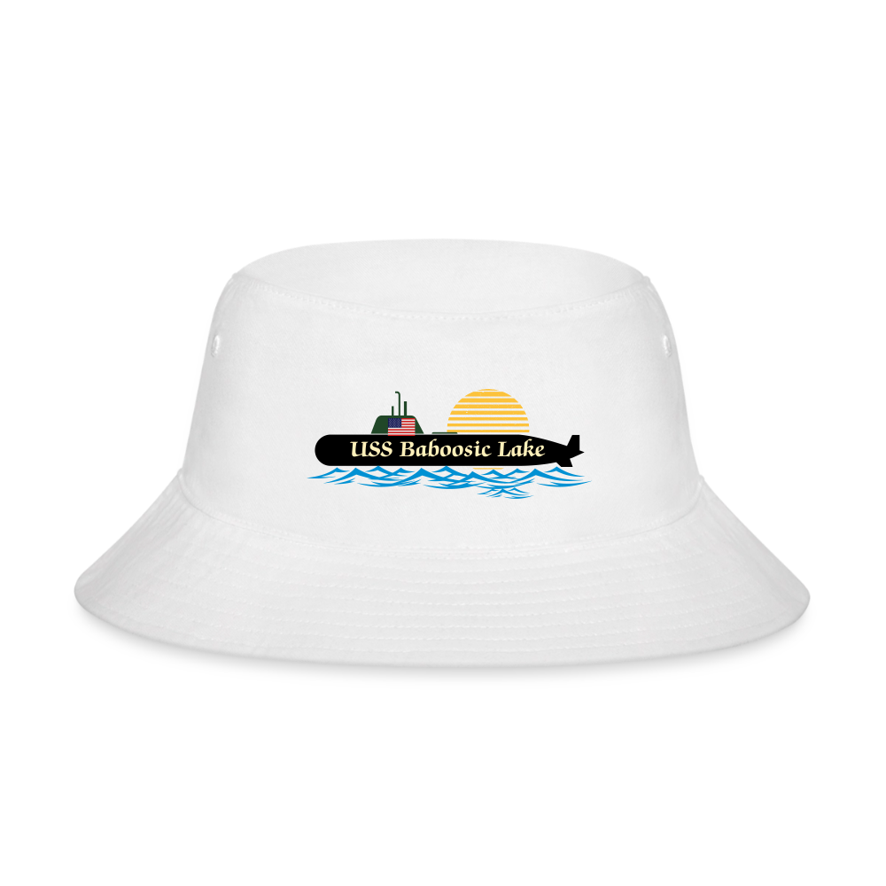 USS BABOOSIC LAKE Bucket Hat - white