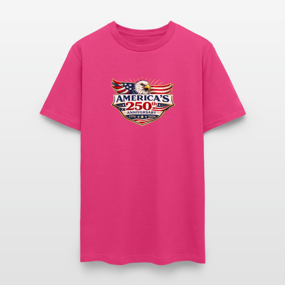 AMERICA 250th ANNIVERSARY Eagle Men's T-Shirt - fuchsia