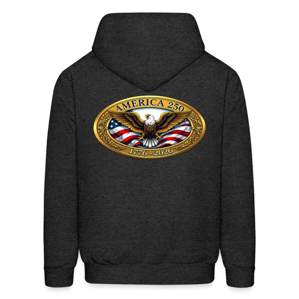 AMERICA 250 Men's Hoodie - charcoal grey