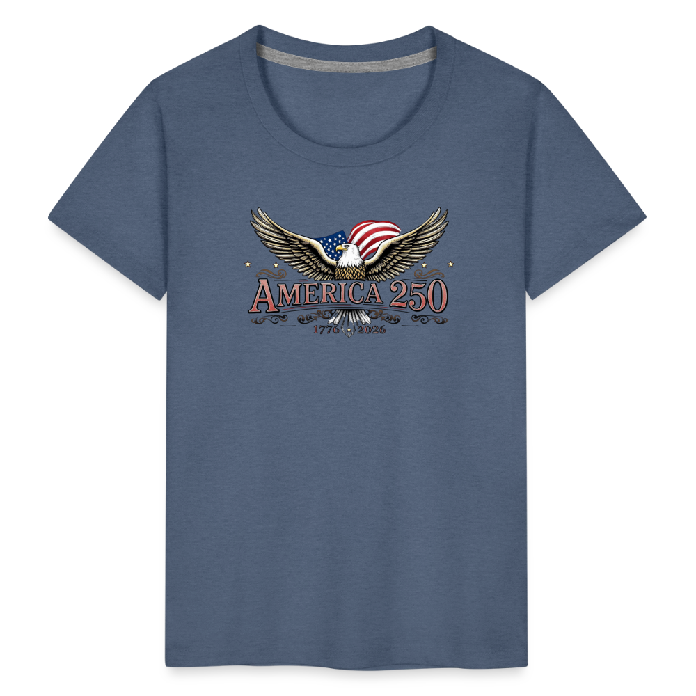 AMERICA 250 Toddler Premium T-Shirt - heather blue