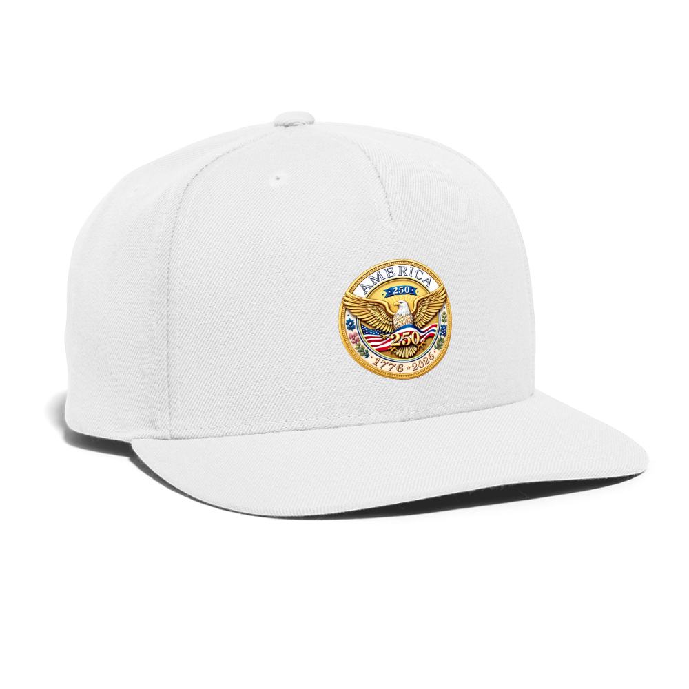 AMERICA 250 ORIGINAL Snapback Baseball Cap - white