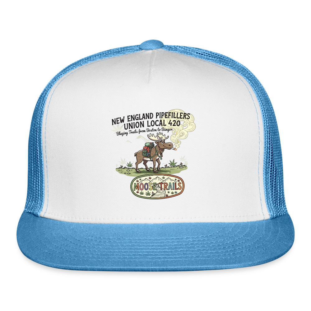 TNE PF MOOSE TRAILS FOR TEES Men's T-Shirt - white/blue