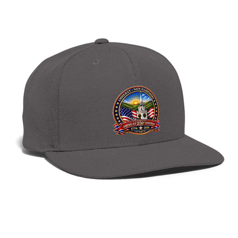 AMHERST 250 Snapback Baseball Cap - dark grey