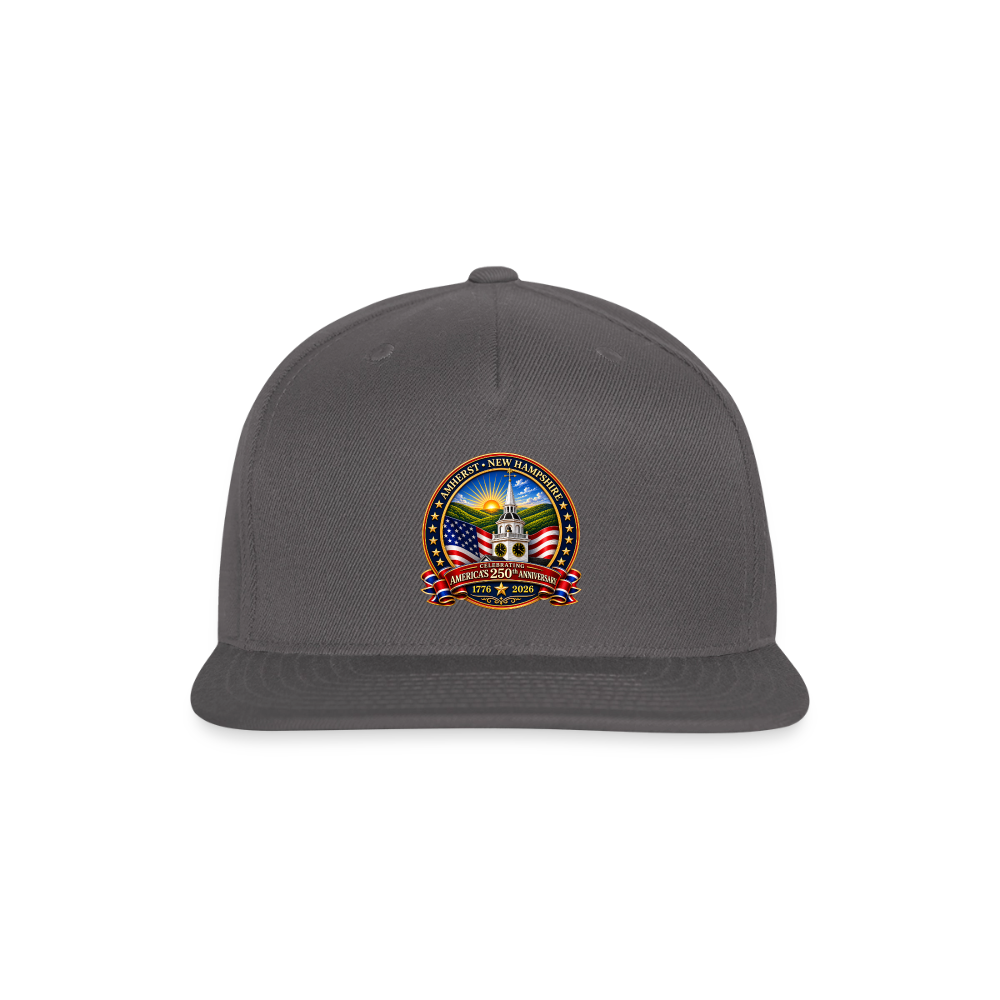 AMHERST 250 Snapback Baseball Cap - dark grey