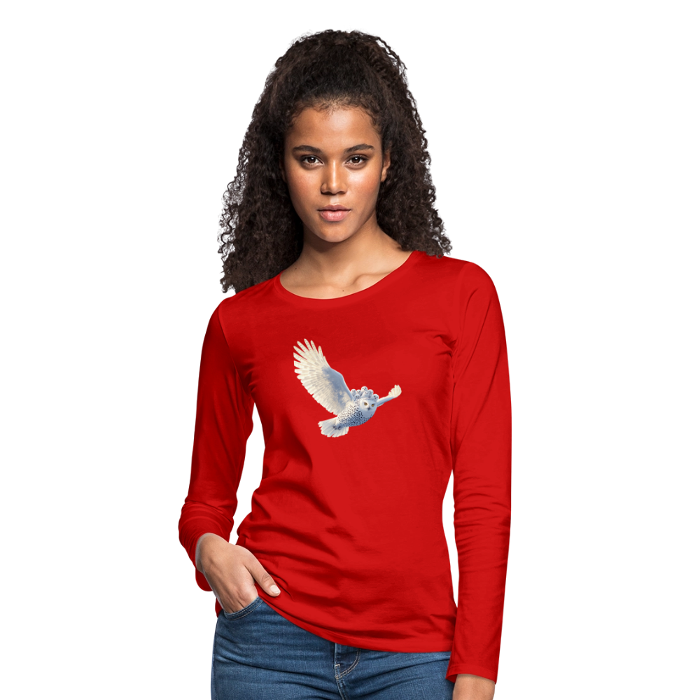 HOOTIE Women's Premium Long Sleeve T-Shirt - red