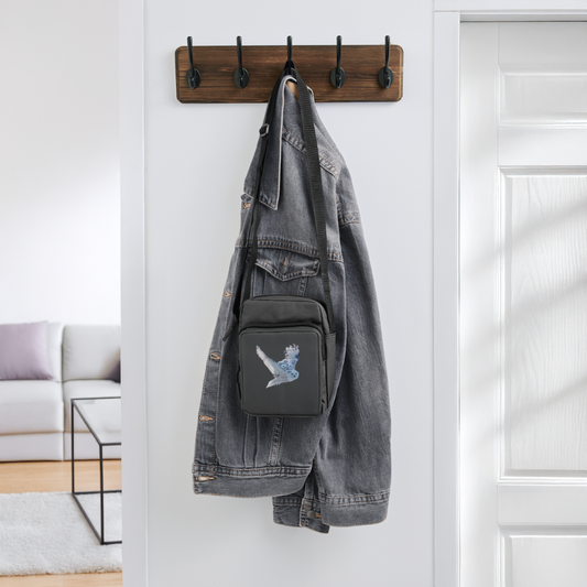Snow Owls Upright Crossbody Bag - charcoal grey