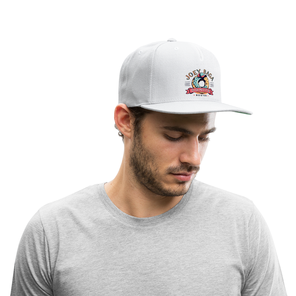 JOEY BAGA DONUTS BOSTON Snapback Baseball Cap - white