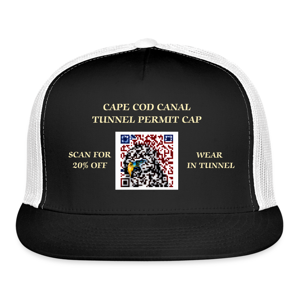 SIE CAPS CAPE COD CANAL TUNNEL PERMIT CAP - black/white