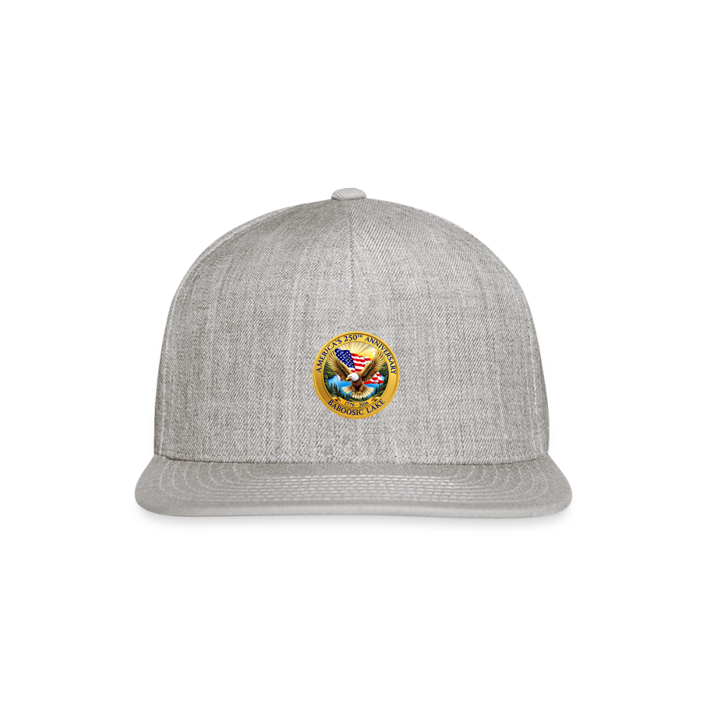AMERICA 250 AMHERST Snapback Baseball Cap - heather gray