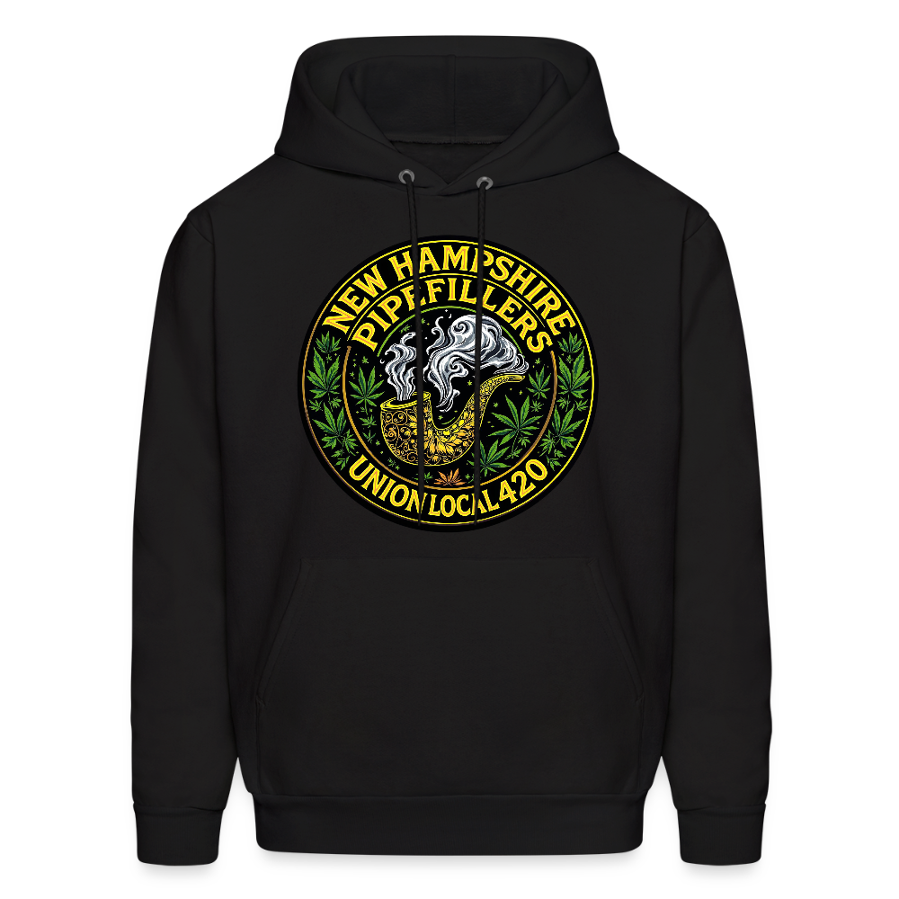 THE ORIGINAL NEW HAMPSHIRE PIPEFILLERS UNION LOCAL 420 Hanes Men's Hoodie - black