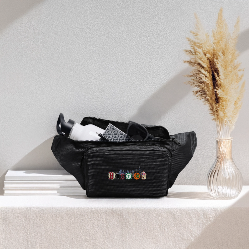 BOSTON SKYLINE AUTHENTIC Large Crossbody Hip Bag - black