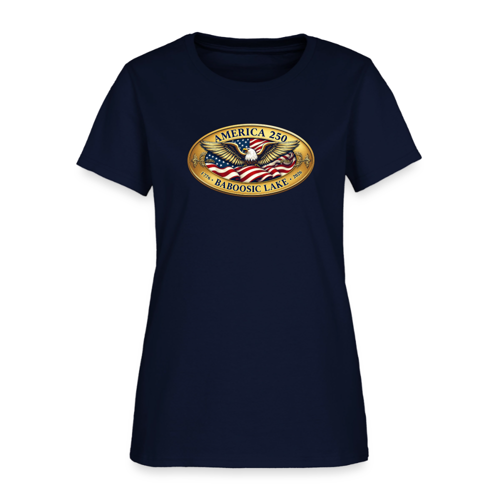 AMERICA 250 BABOOSIC LAKE AMERICA 250 Women's T-Shirt - navy