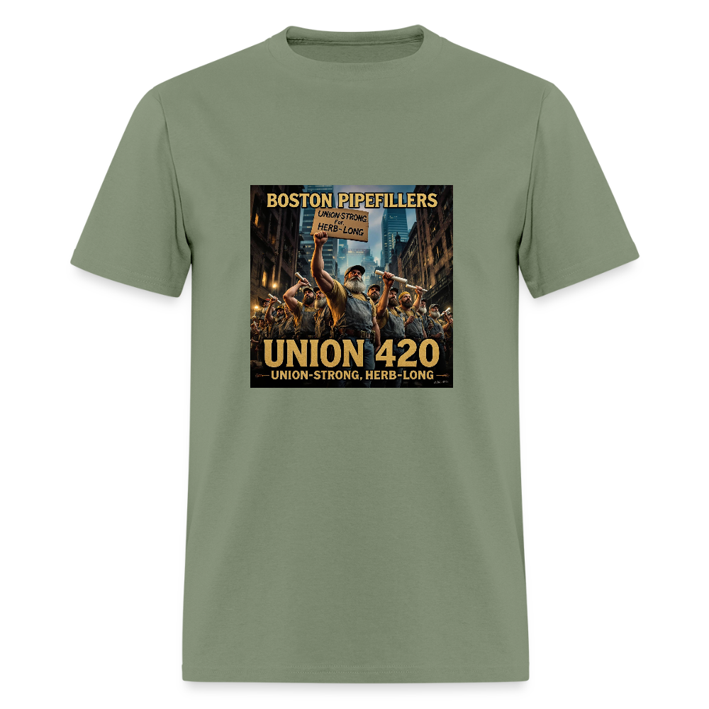 BOSTON PIPEFILLERS Unisex Classic T-Shirt - military green