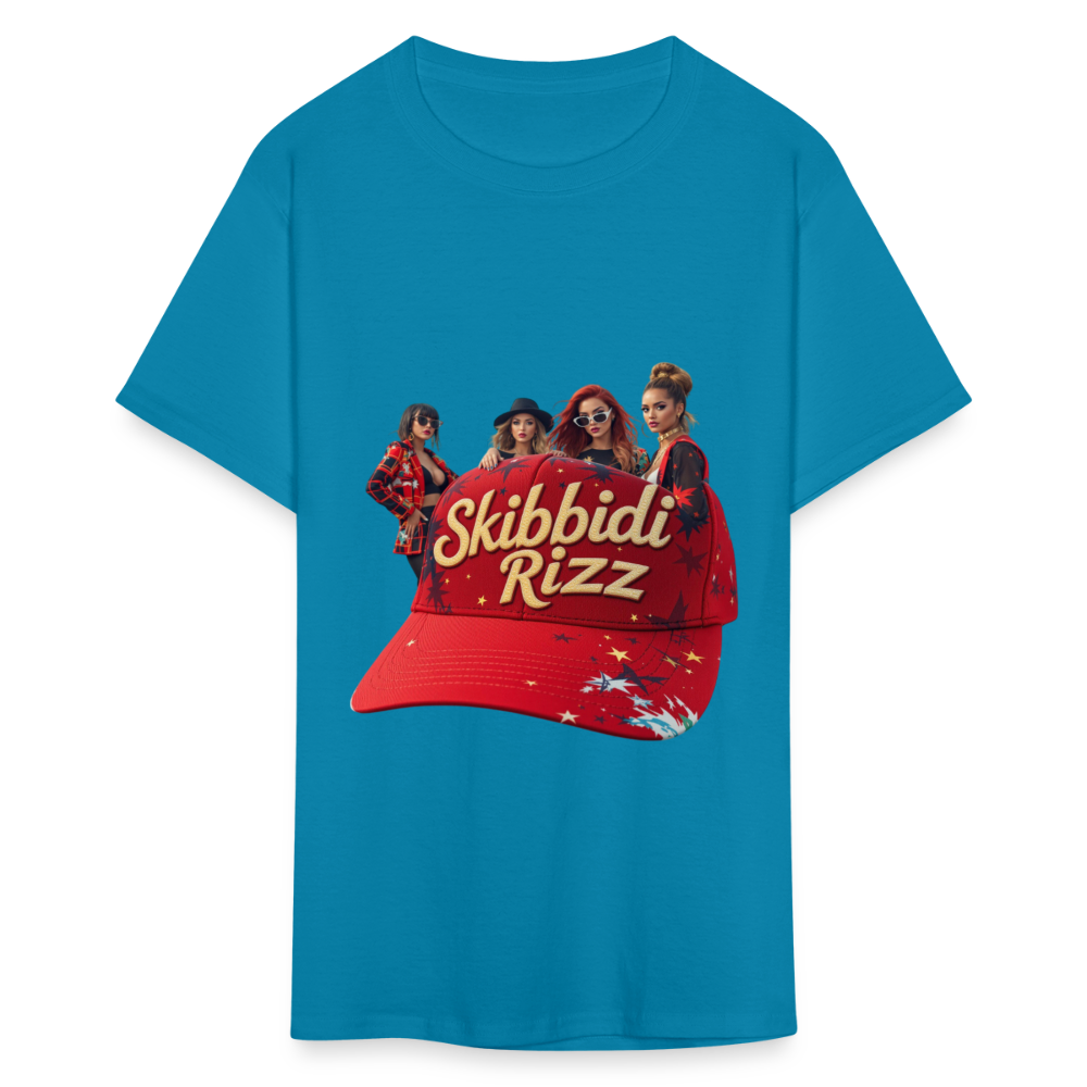 Skibbidi Rizz Authentic Unisex Classic T-Shirt - turquoise