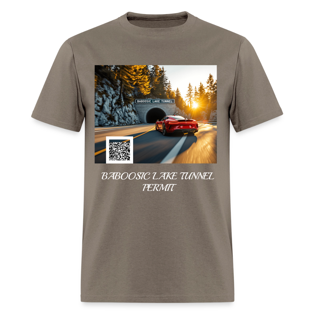 BABOOSIC LAKE TUNNEL PERMIT TEE - safari