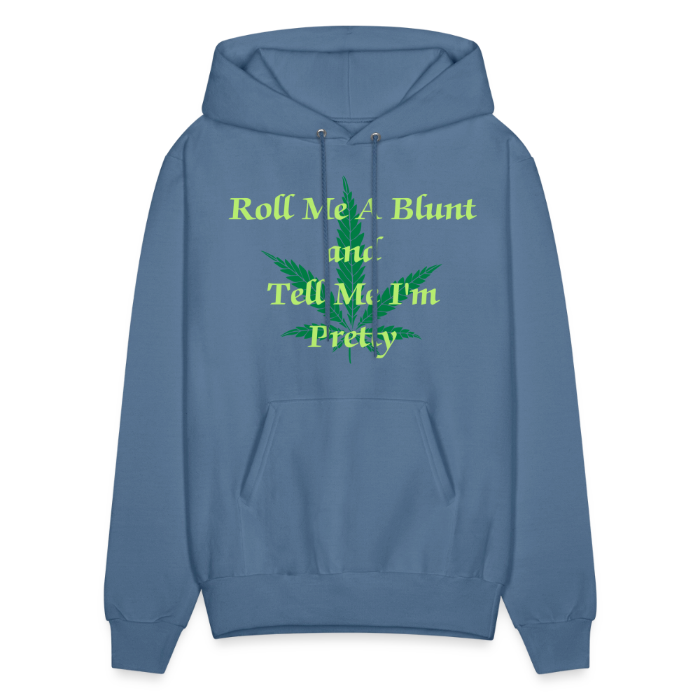 ROLL ME A BLUNT Haines Hoodie P170 - denim blue