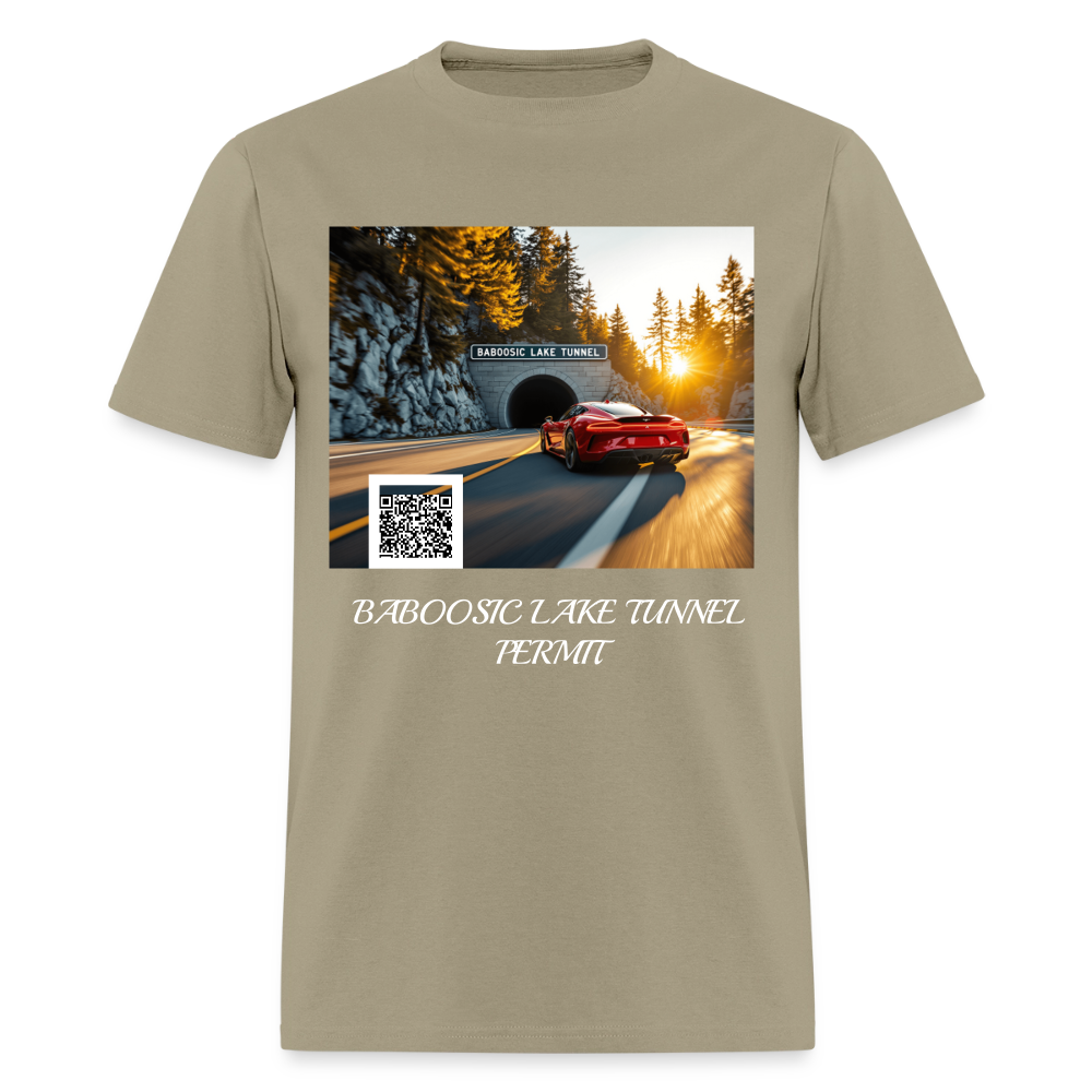 BABOOSIC LAKE TUNNEL PERMIT TEE - khaki