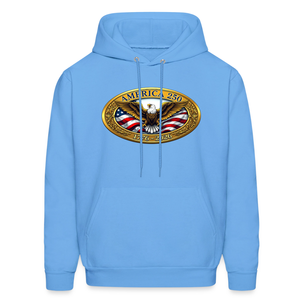 AMERICA 250 Men's Hoodie - carolina blue