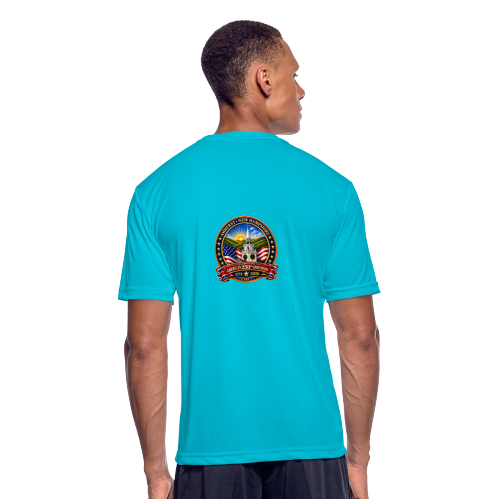 Amherst Men’s Moisture Wicking Performance T-Shirt - turquoise