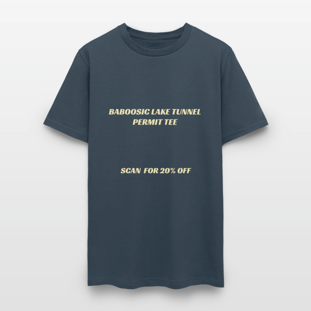 BABOOSIC LAKE TUNNEL PERMIT TEE Unisex Classic T-Shirt Unisex Classic T-Shirt -  blue dusk