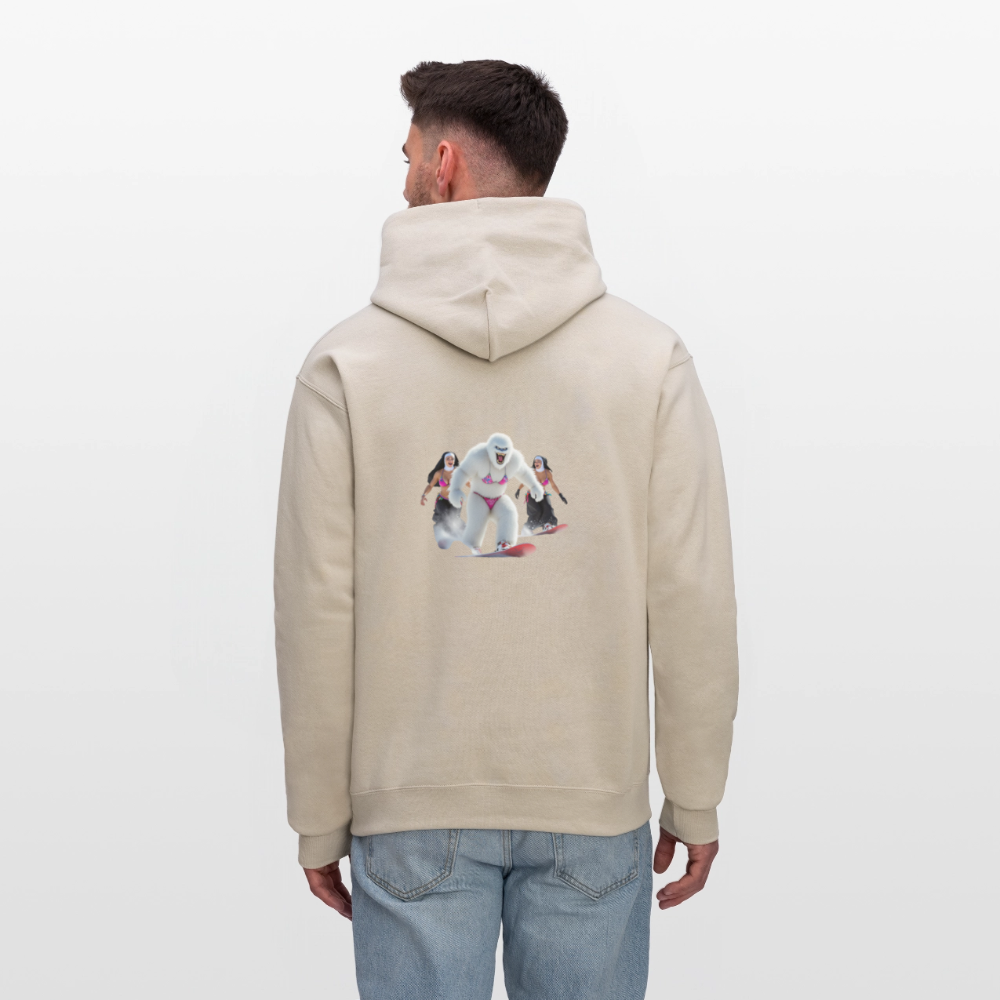 Bikini Abominable & Nuns Snowboarders Men's Hoodie - Sand