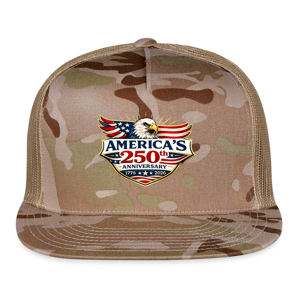 AMERICA 250th ANNIVERSARY Eagle Trucker Hat - MultiCam\tan