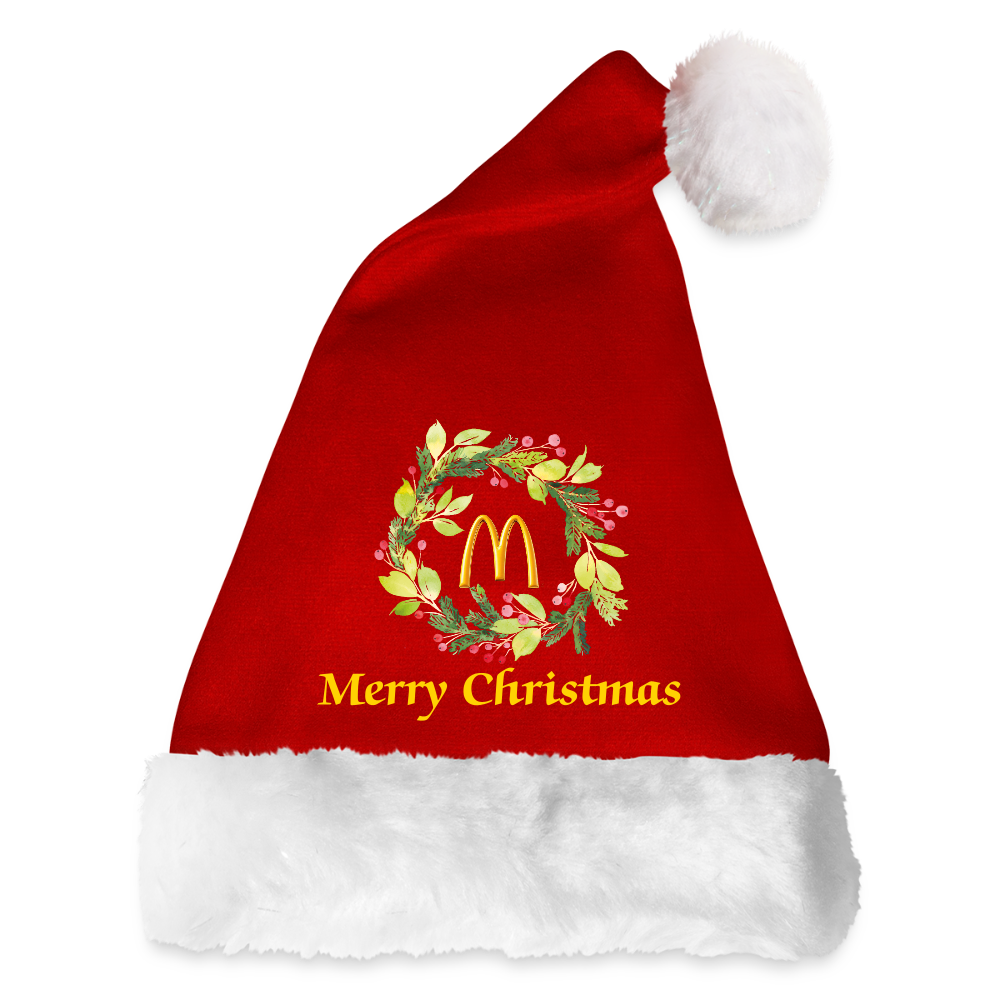 McD's Santa Hat - red/white