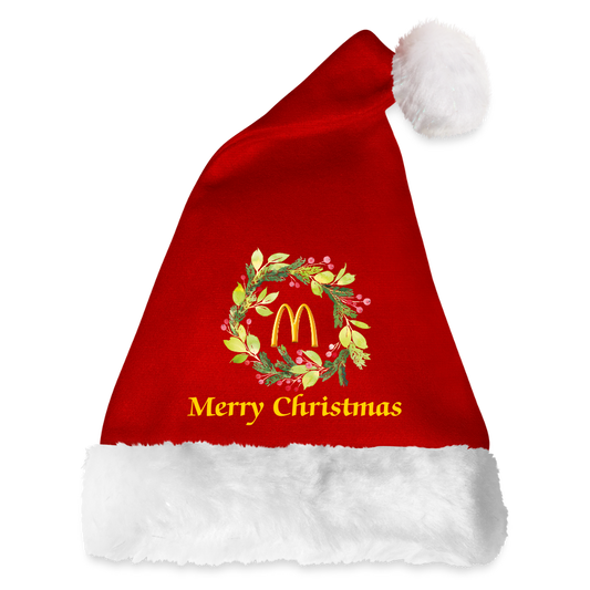 McD's Santa Hat - red/white