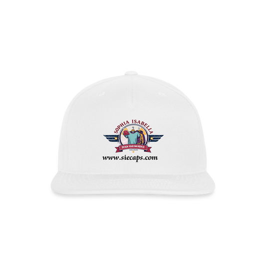 sie caps logo Snapback Baseball Cap - white