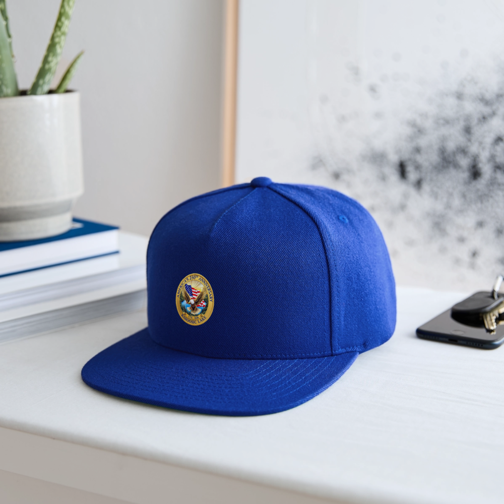 AMERICA 250 AMHERST Snapback Baseball Cap - royal blue