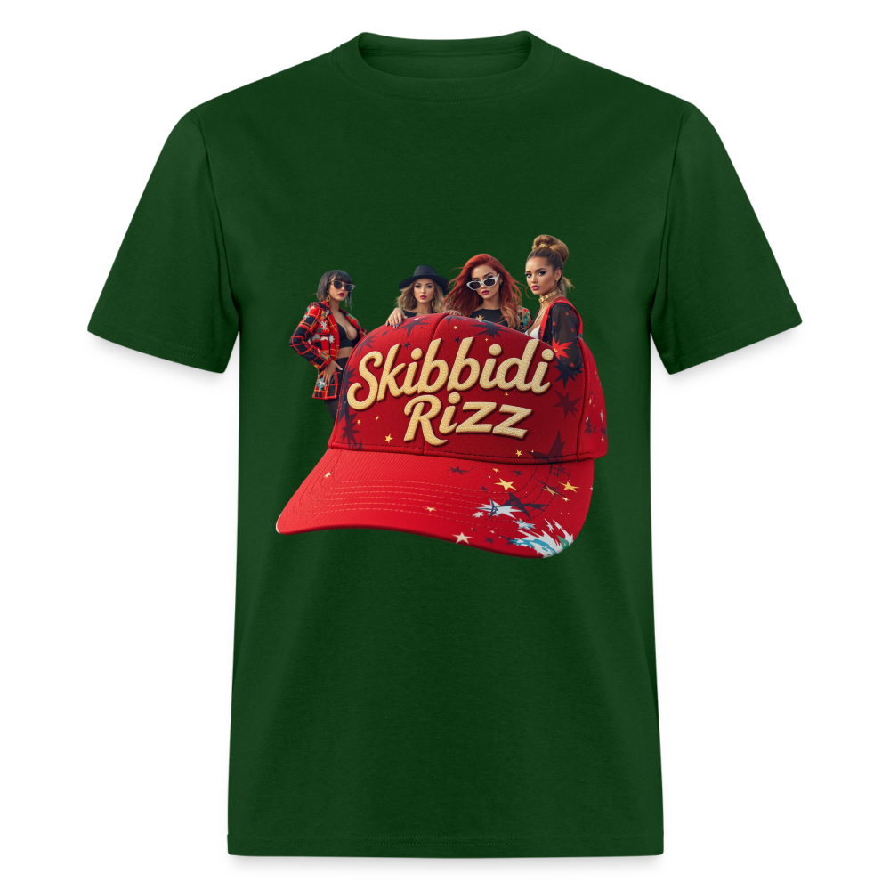 Skibbidi Rizz Authentic Unisex Classic T-Shirt - forest green