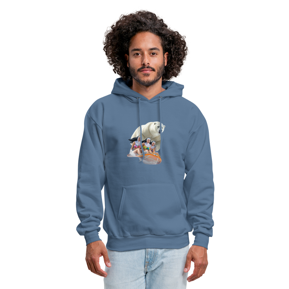 SLED SISTERS Men's Hoodie - denim blue